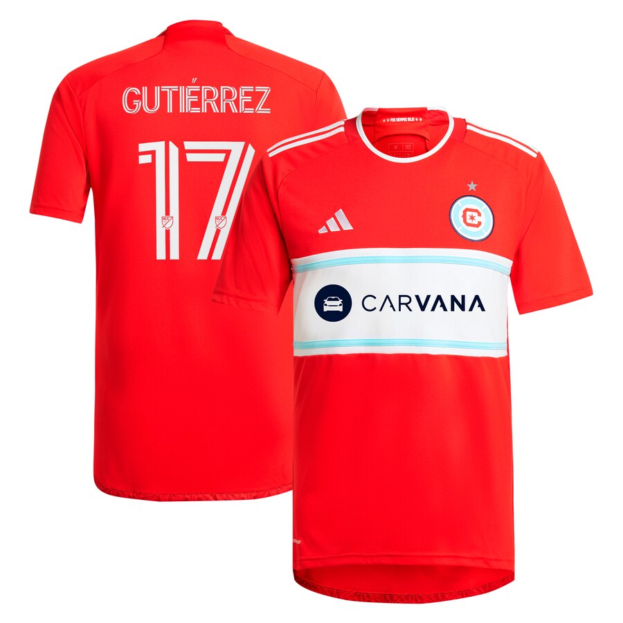 Brian Gutiérrez Chicago Fire adidas 2024 Return To Red  Player Jersey – Red