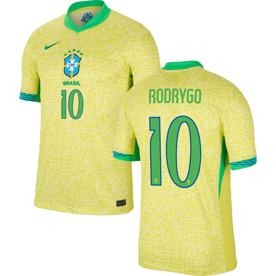 Brazil Home Stadium Jersey 2024 Men`s COPA AMERICA