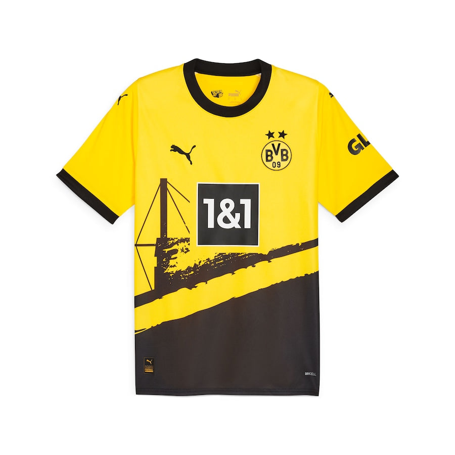 Borussia Dortmund Puma 2023/24 Home Custom Jersey - Yellow