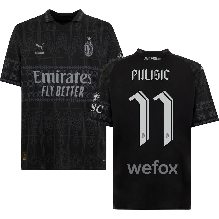 Milan AC x Pleasures Dark Version Jersey 2023/24 Men`s