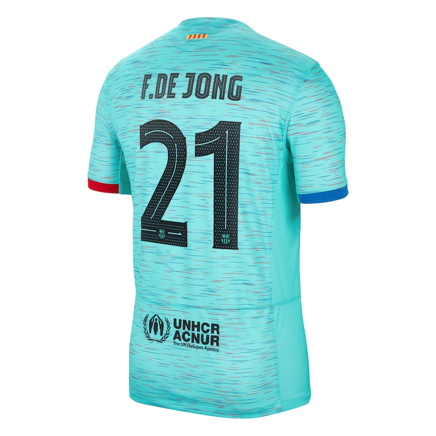 Frenkie de Jong Barcelona Nike 2023/24 Third Jersey - Aqua