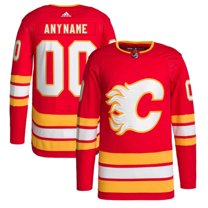 Calgary Flames adidas Home 2020/21 Primegreen Custom Jersey - Red