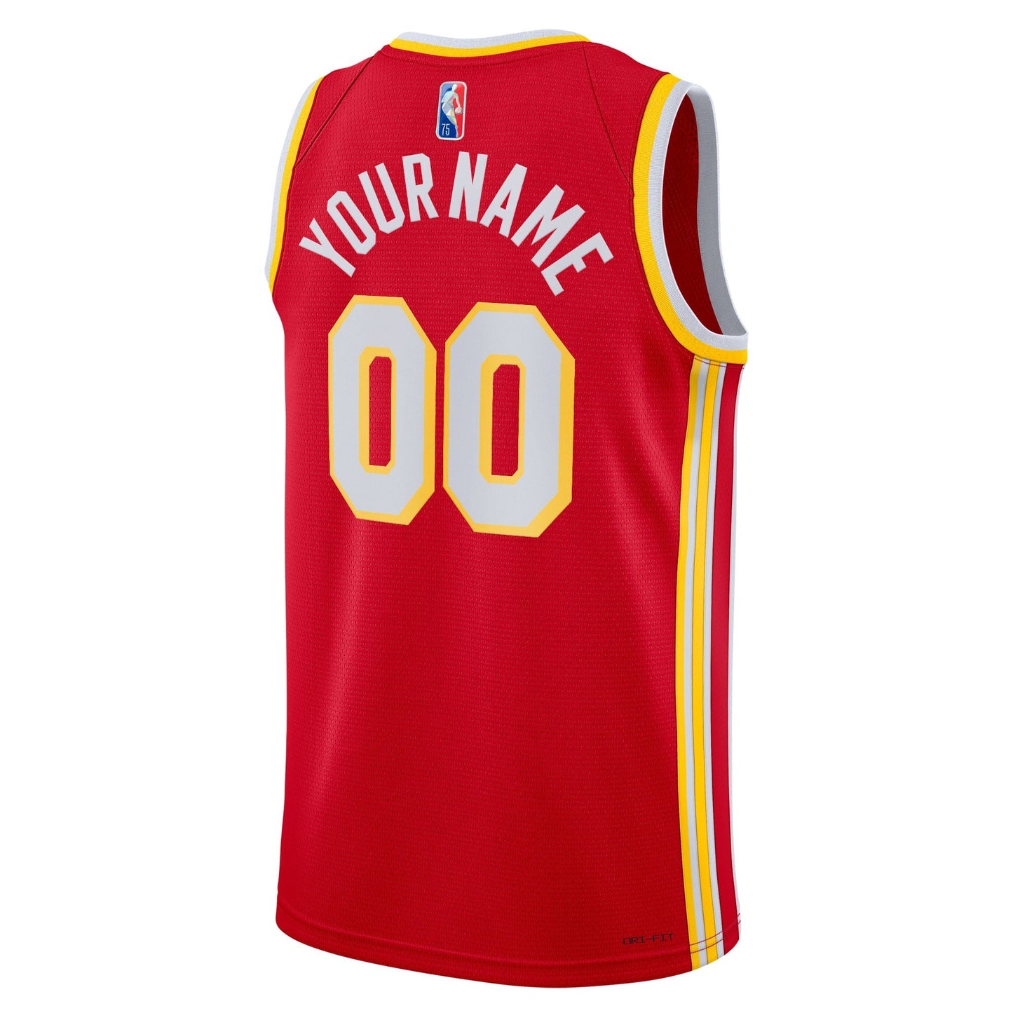 Atlanta Hawks Nike 2021/22 Diamond Swingman Custom Jersey - Icon Edition - Red