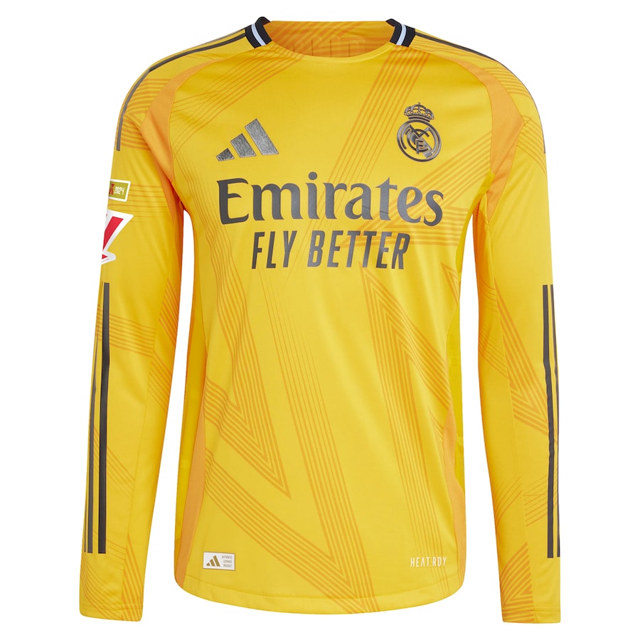 Kylian Mbappé Real Madrid adidas 2024/25 Away Long Sleeve Player Jersey - Orange