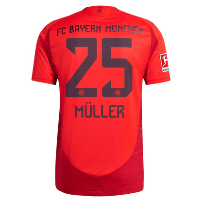 Thomas Müller Bayern Munich adidas 2024/25 Home Player Jersey - Red