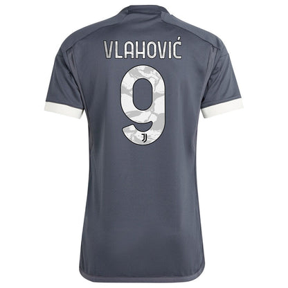 Dušan Vlahović Juventus adidas 2023/24 Third  Player Jersey - Gray