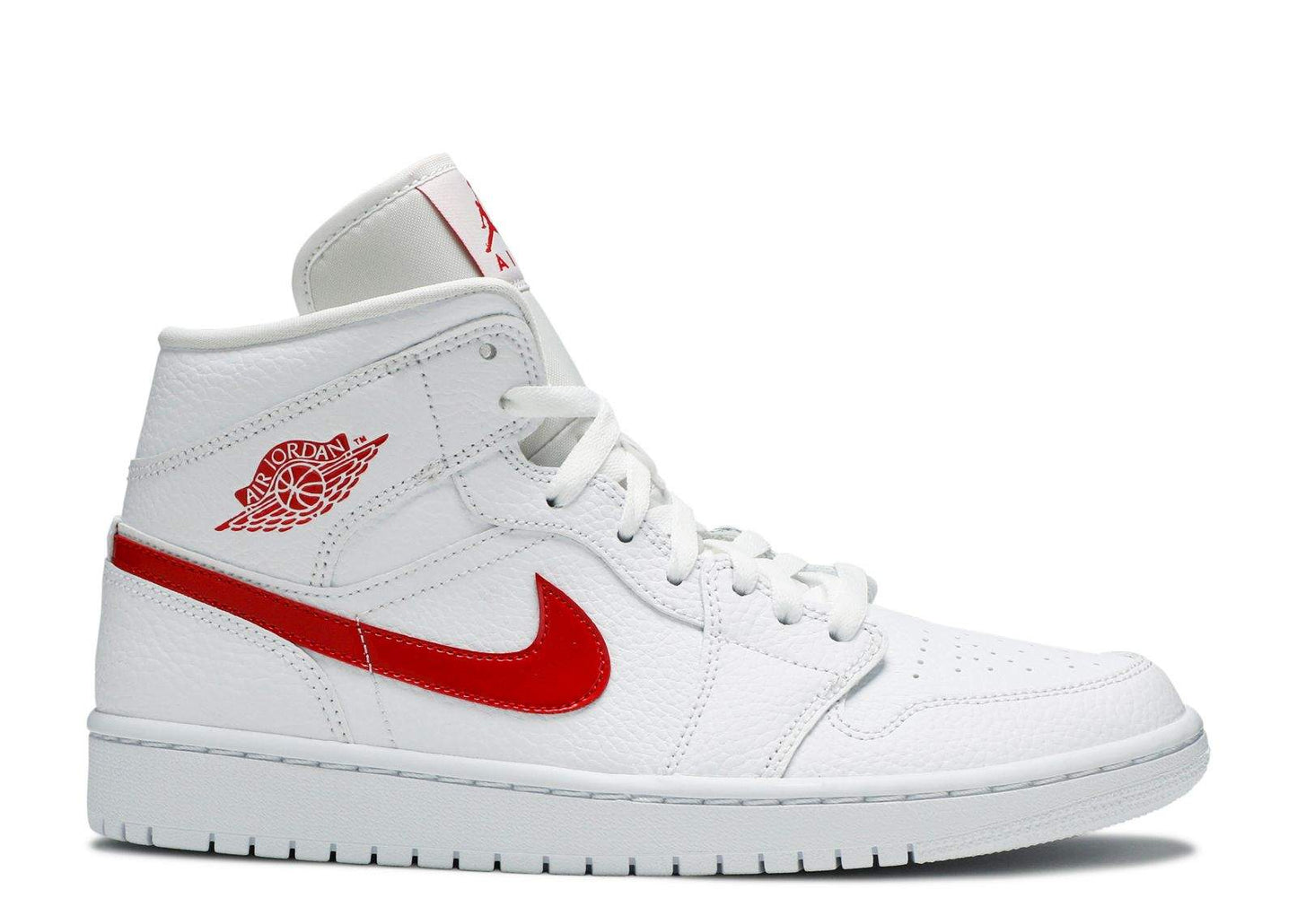 Air Jordan 1 Mid ‘White University Red’ Unfading Sneaker