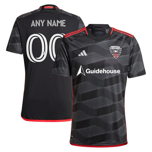 D.C. United adidas 2024 The Icon Kit  Custom Jersey – Black