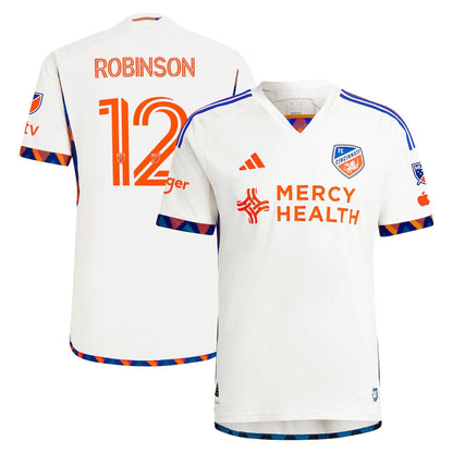 Miles Robinson FC Cincinnati adidas 2024 The Canvas Kit Authentic Player Jersey - White