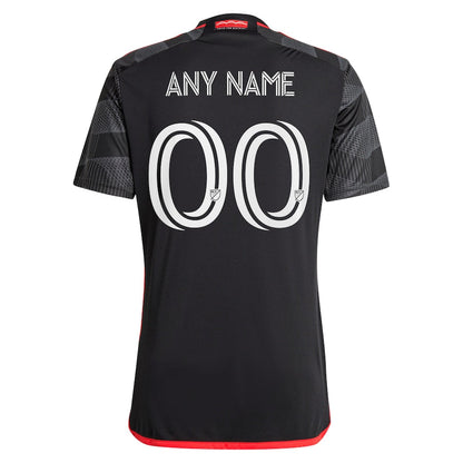 D.C. United adidas 2024 The Icon Kit  Custom Jersey – Black