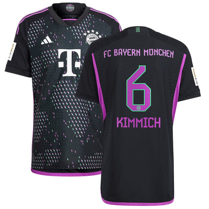 Joshua Kimmich Bayern Munich adidas 2023/24 Away Player Jersey - Black