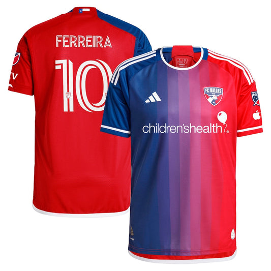 Jesus Ferreira FC Dallas adidas 2024 After Burner Authentic Player Jersey – Navy