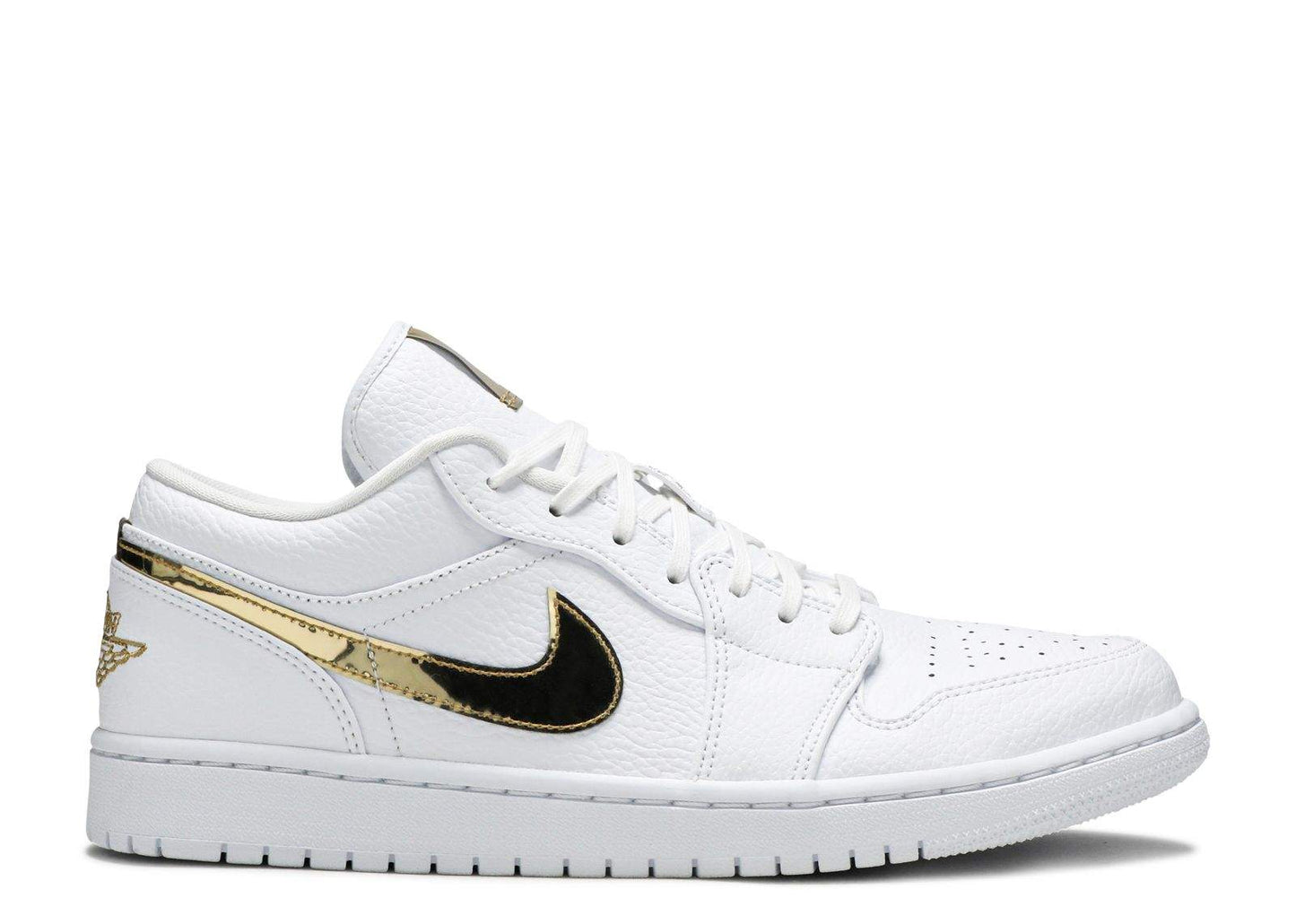 Air Jordan 1 Retro Low ‘White Metallic Gold’ Revered Footwear