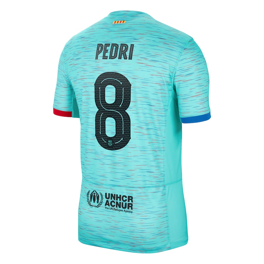 Pedri Barcelona Nike 2023/24 Third Jersey - Aqua