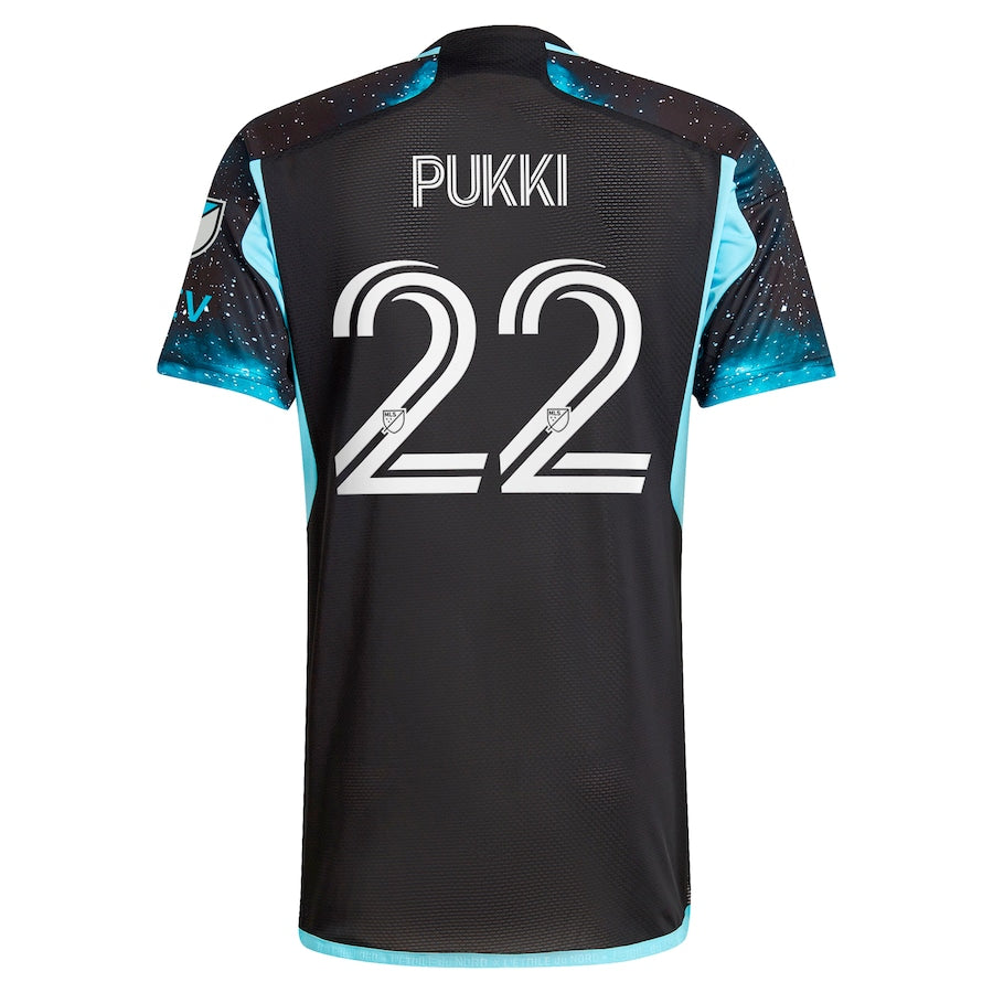 Teemu Pukki Minnesota United FC adidas 2024 Starry Night Authentic Player Jersey - Black