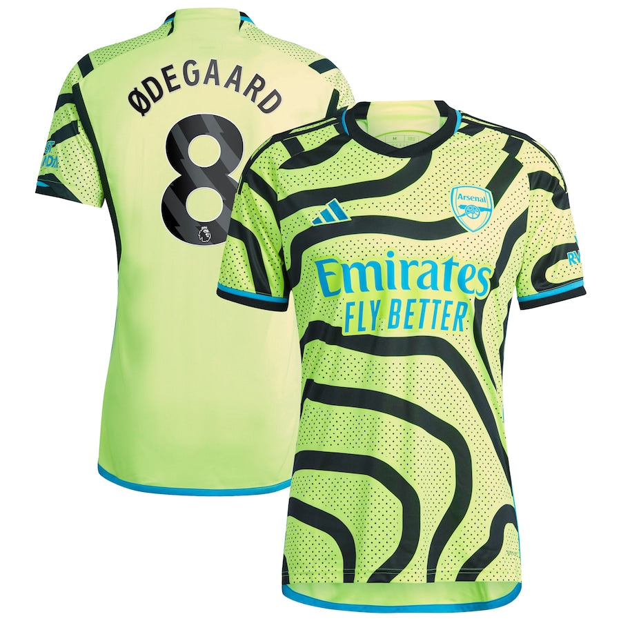 Martin Odegaard Arsenal adidas 2023/24 Away Player Jersey - Yellow