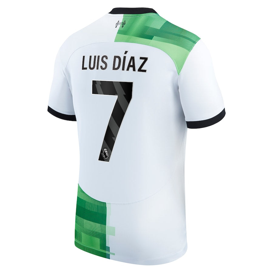 Luis Diaz Liverpool Nike 2023/24 Away Player Jersey - White