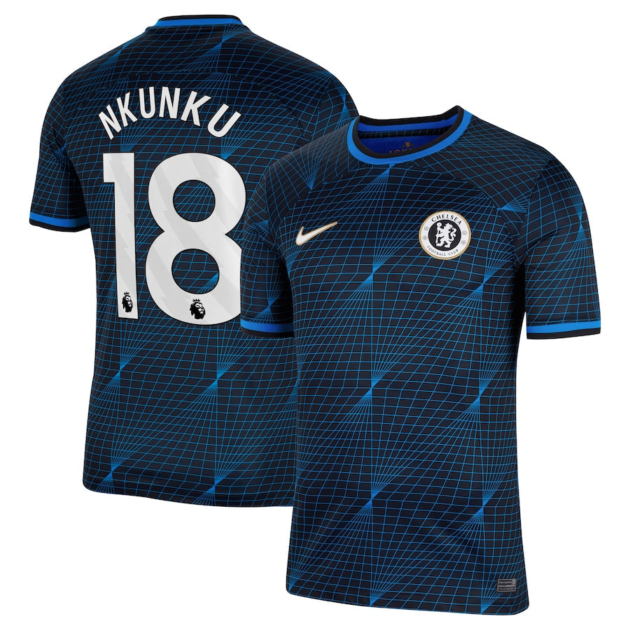 Christopher Nkunku Chelsea Nike 2023/24 Away Stadium  Player Jersey - Navy