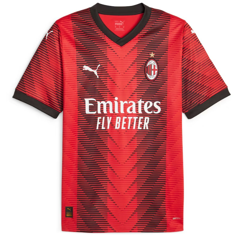 AC Milan Team Home Puma 2023-24 Custom Jersey - Red