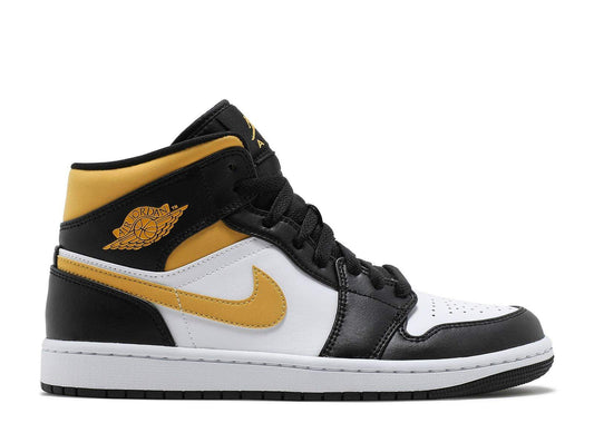 Air Jordan 1 Mid ‘Black University Gold’ Revered Footwear