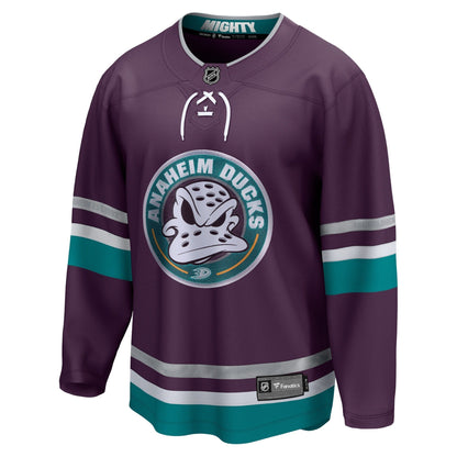 Anaheim Ducks Alternate Anniversary Breakaway Custom Jersey - Purple