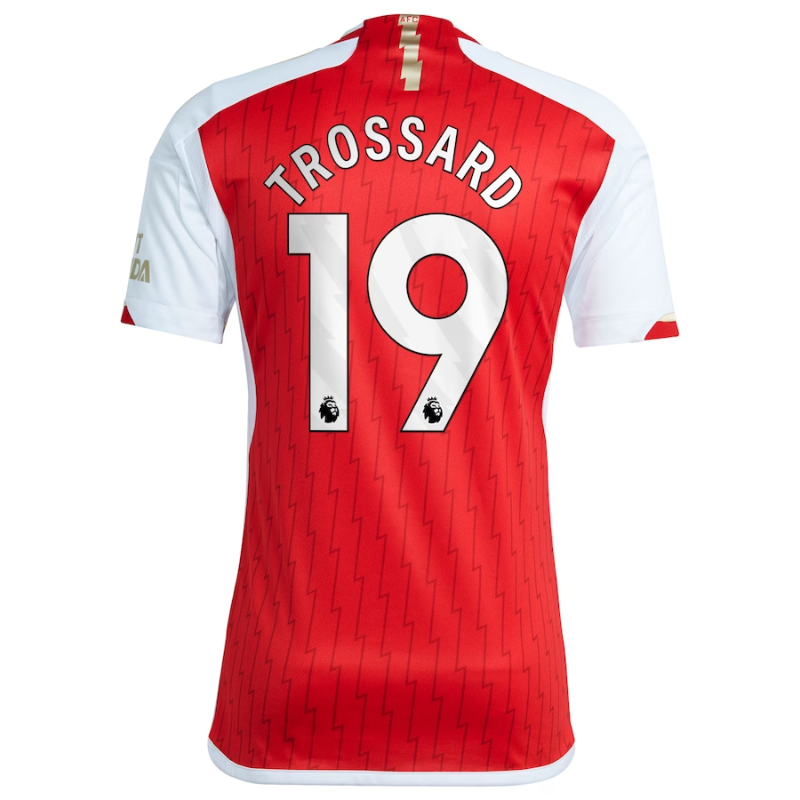 Arsenal team 2023-24 with Trossard 19 printing Jersey - Red