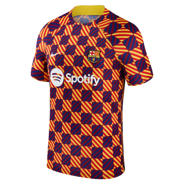 Barcelona Shirt 2023/24 Pre-Match Performance Top - Yellow