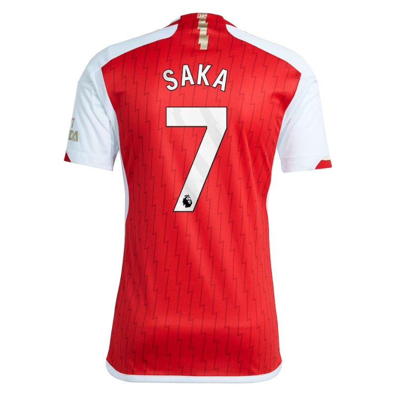 Bukayo Saka Arsenal Shirt 2023/24 Home Player Jersey - Red