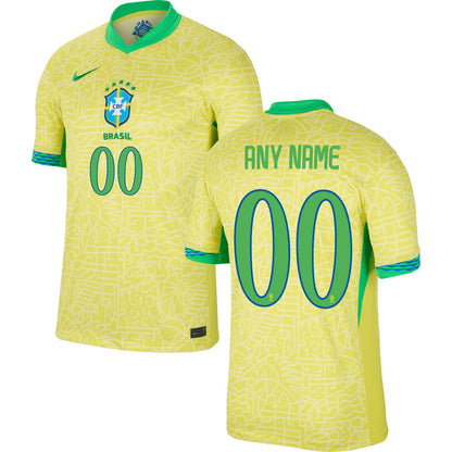 Brazil Home Stadium Jersey 2024 Men`s COPA AMERICA