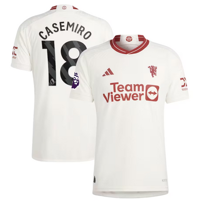 Casemiro Manchester United 2023/24 Third Player Jersey - White