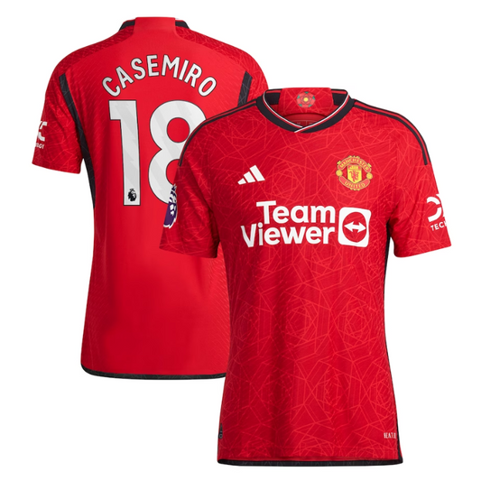 Casemiro Manchester United Shirt 2023/24 Home Player Jersey - Red