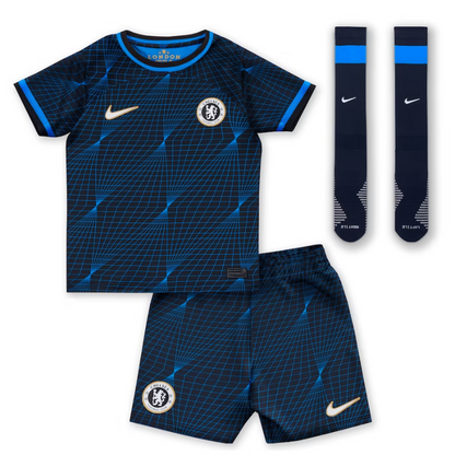 Chelsea Away Kit 2023-24 - Little Kids Custom Jersey - Navy