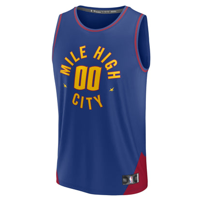 Denver Nuggets Fanatics 2022/23 Fast Break Custom Jersey - Blue - Statement Edition