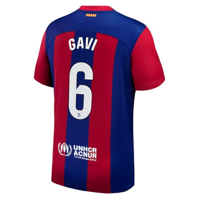 Gavi Barcelona 2023/24 Home Player Jersey - Royal