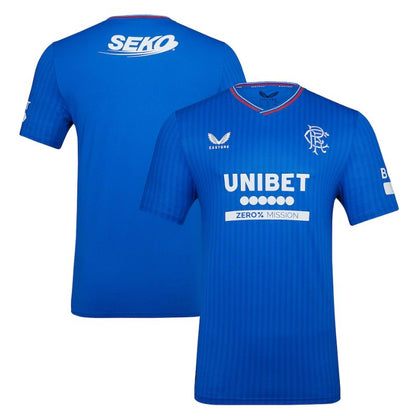 Glasgow Rangers Home Shirt 2023-24 Custom Jersey - Blue