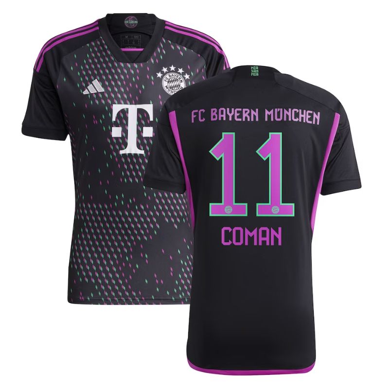 Kingsley Coman Bayern Munich 2023/24 Away Player Jersey - Black