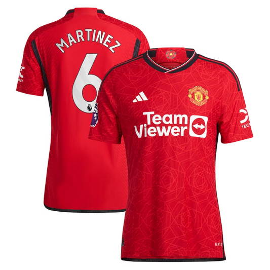 Lisandro Martínez Manchester United Shirt 2023/24 Home Player Jersey - Red