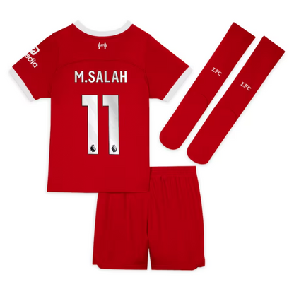 Liverpool Home  Kit - 2023-24 - Little Kids with M.Salah 11 printing - Red