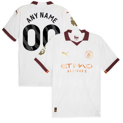 Manchester City Shirt 2023/24 Away Custom Jersey - White