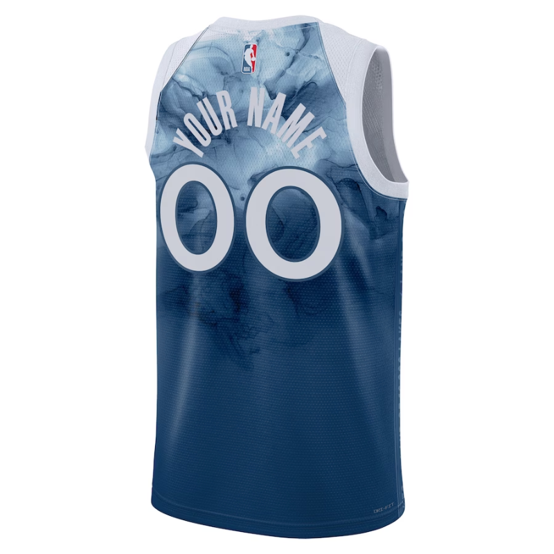 Minnesota Timberwolves Unisex 2023/24 Custom Swingman Jersey - Blue - City Edition