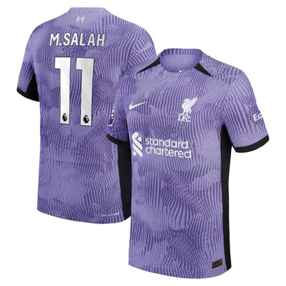 Mohamed Salah Liverpool Shirt 2023/24 Third Player Jersey - Purple