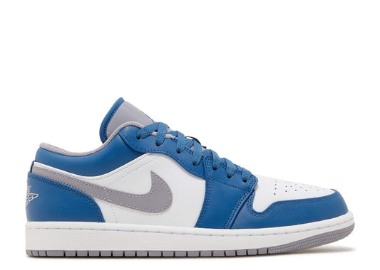 Air Jordan 1 Low ‘True Blue Cement’ Unfading Sneaker