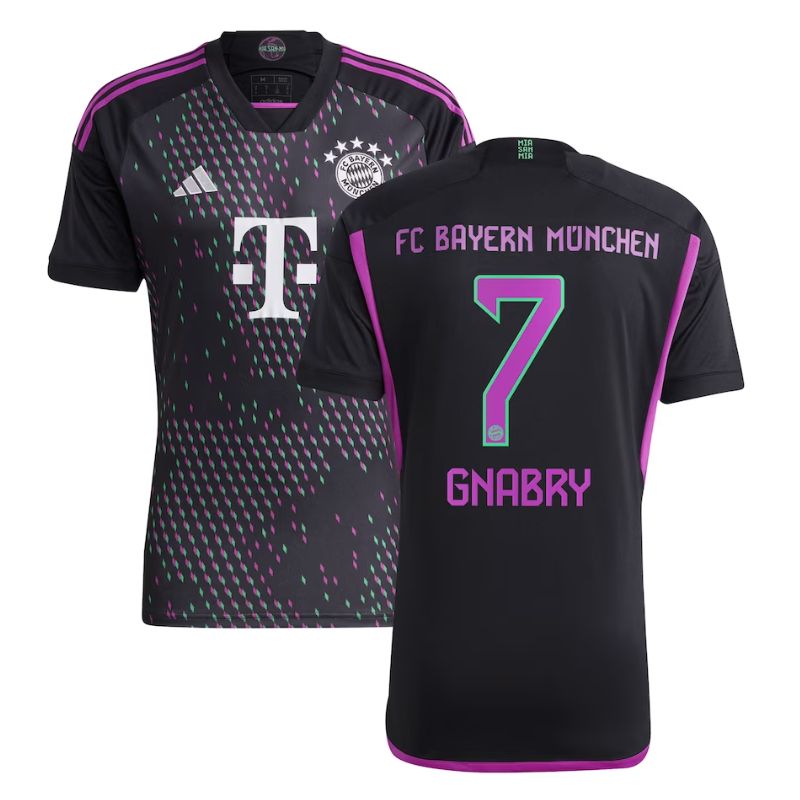 Serge Gnabry Bayern Munich 2023/24 Away Player Jersey - Black