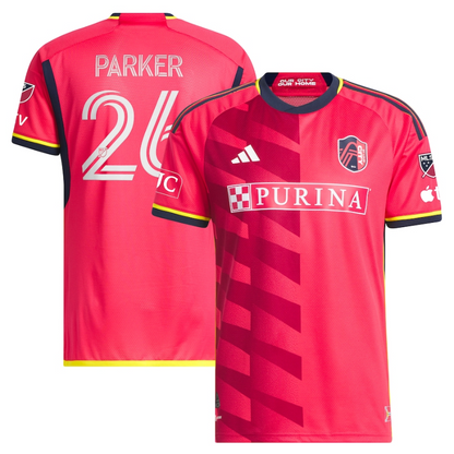 St. Louis City SC Tim Parker Shirt 2023/24 Player Jersey - Red