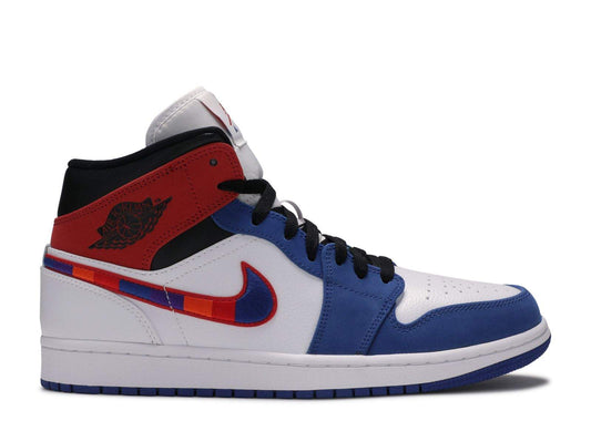 Air Jordan 1 Mid ‘Multicolored Swoosh’ Unfading Sneaker