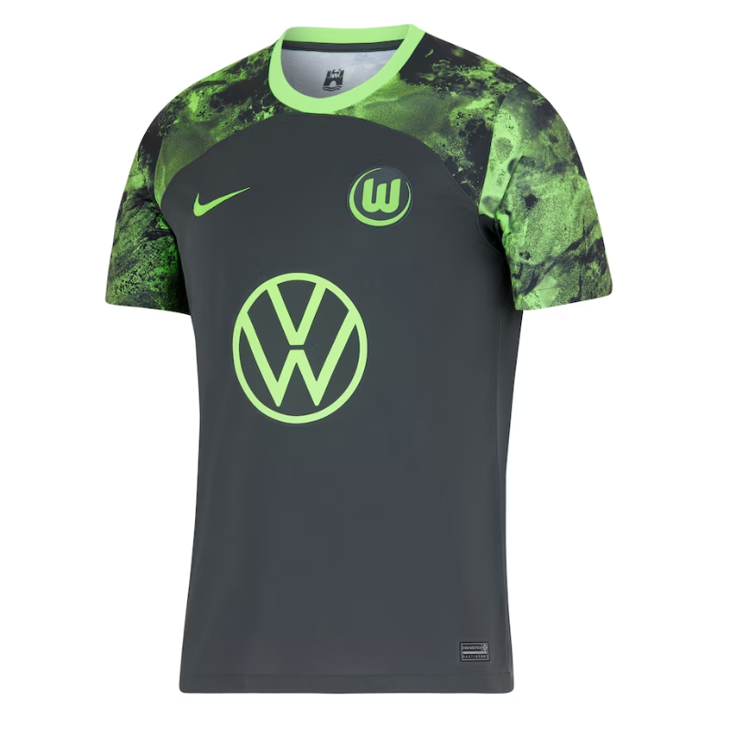 VfL Wolfsburg Away Shirt 2023-24 Custom Jersey - Black