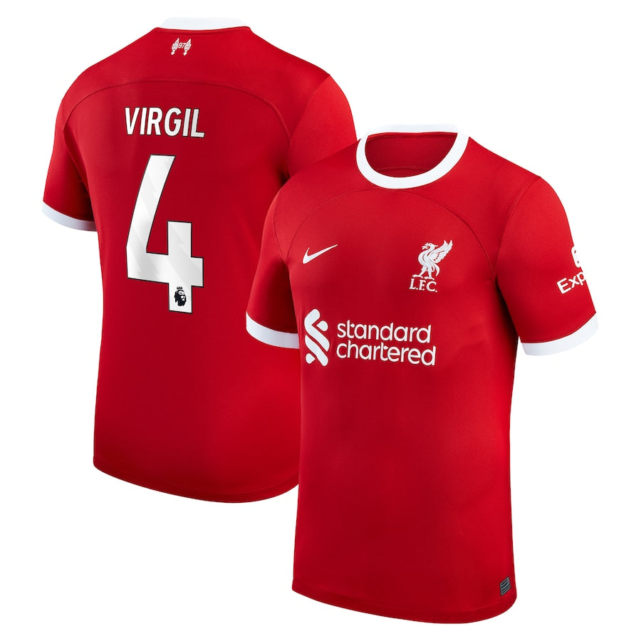 Virgil Van Dijk Liverpool Nike 2023/24 Home Player Jersey - Red