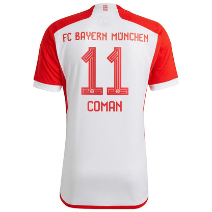 Kingsley Coman Bayern Munich adidas 2023/24 Home Jersey - White