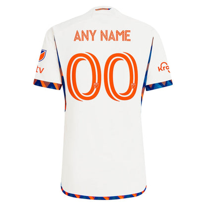 FC Cincinnati adidas 2024 The Canvas Kit Authentic Custom Jersey - White