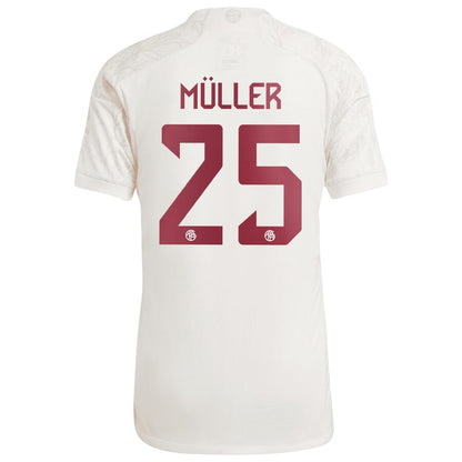 Thomas Müller Bayern Munich adidas 2023/24 Third Jersey - White